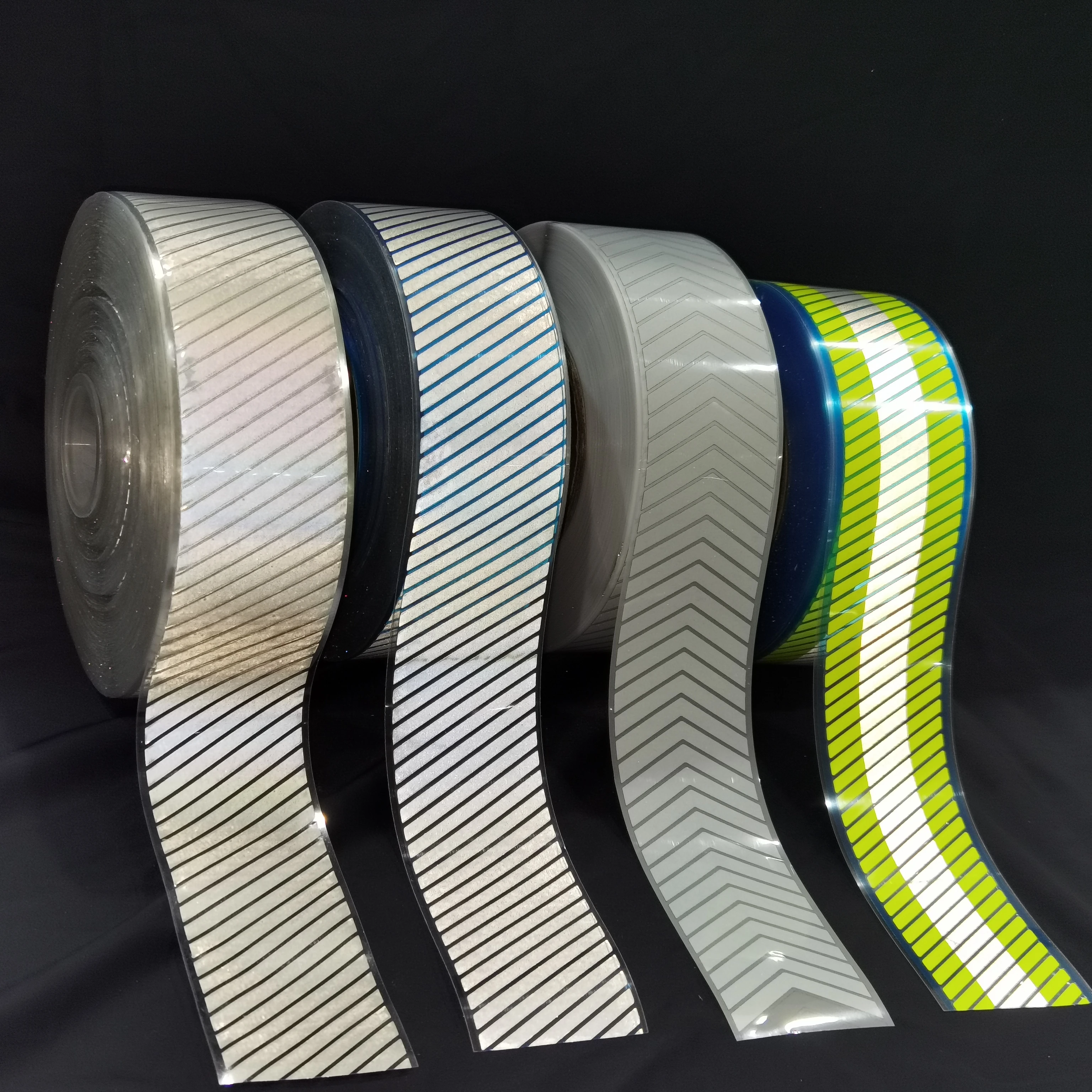 EN20471 High Retro Reflective Safety Tape ,High Visibility Silver Reflective Fabrics Reflective Tapes For Clothing