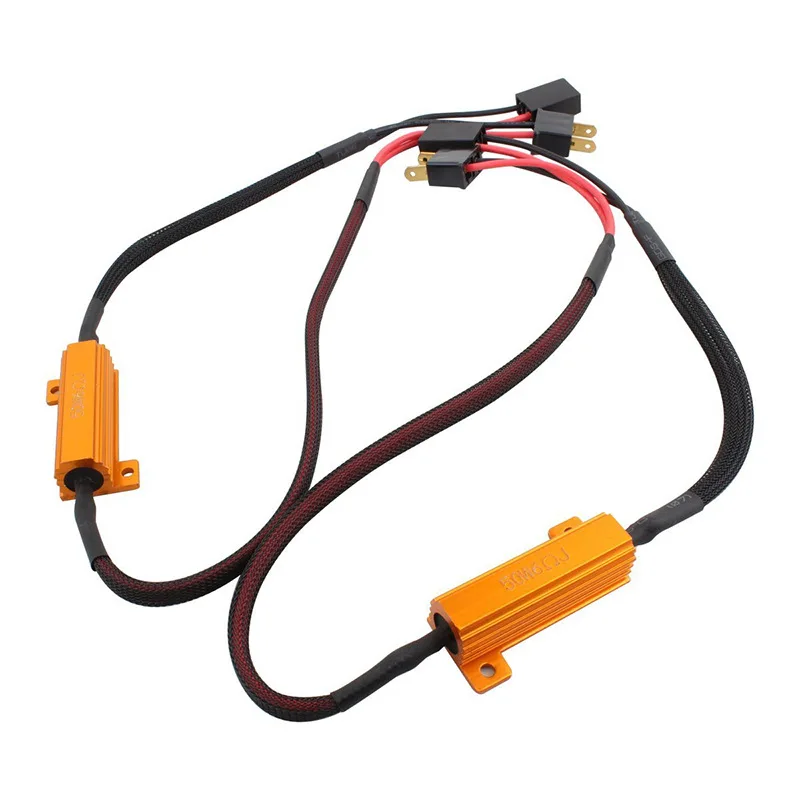 2pcs H11 LED Fog Lamp Canceler Canbus Controller Warning HID Ballast LED Load Resistor Decoder