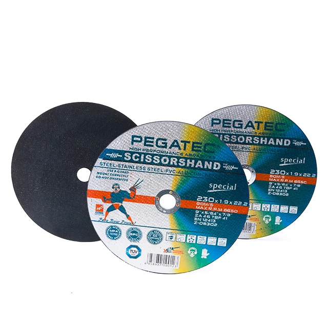 Scissorshand 230x1.9x22 Flat Sheet metal and Stone cutting wheels