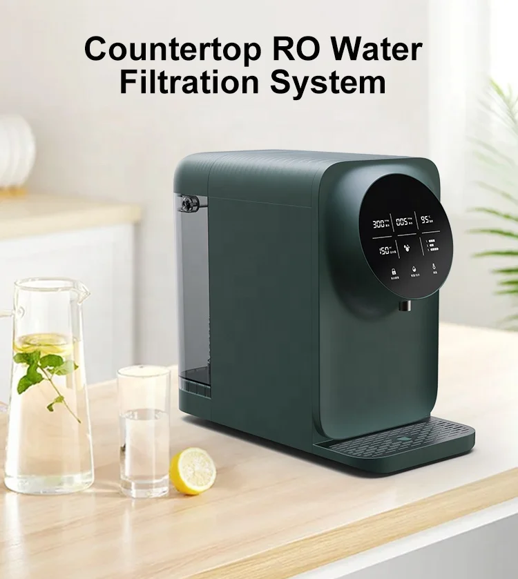 Installation free 7 stage reverse osmosis water filter system hot and cold ro water purifier