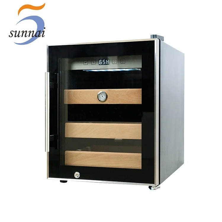 Temperature Control Small Cabinet Electric Humidor For Cigars