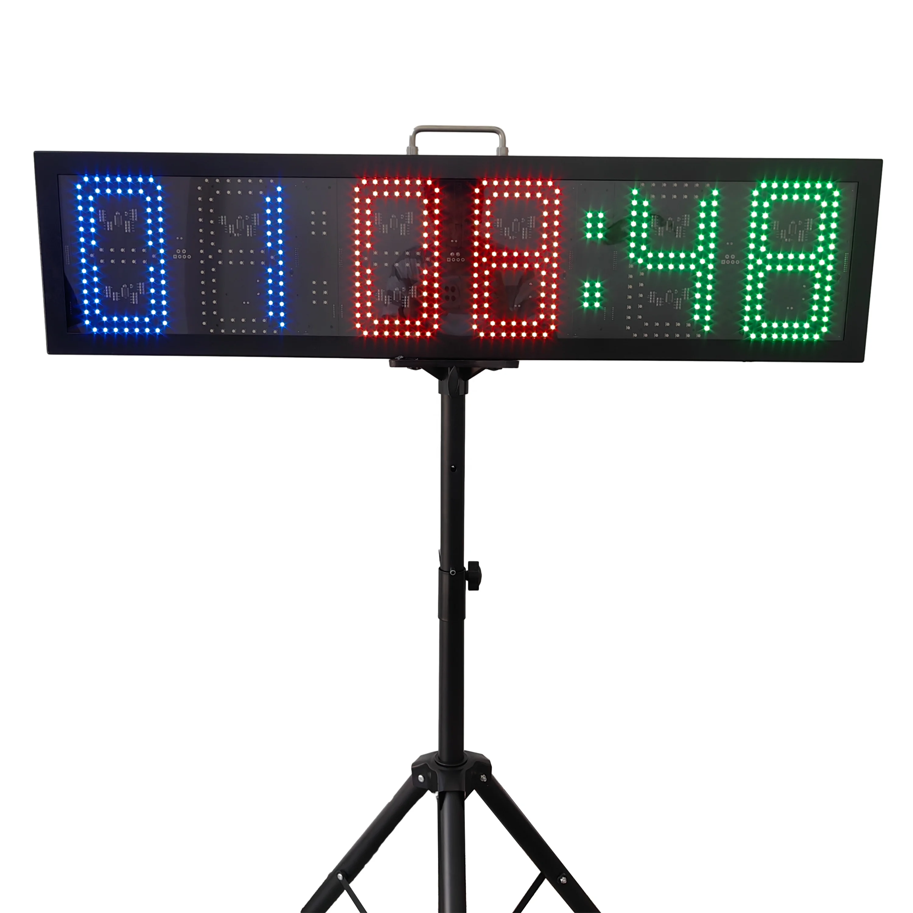 Jhering Electronic Lap Drag Race Timer Large Display LED Clock with Countdown Portable Road Rechargeable