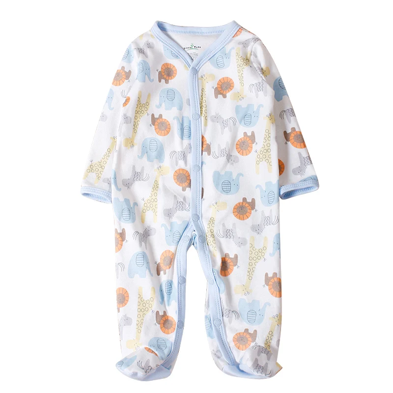 Wholesale New Born Cute Short Sleeve Summer Cotton Infant Baby Boys Girls Jumpsuits Rompers
