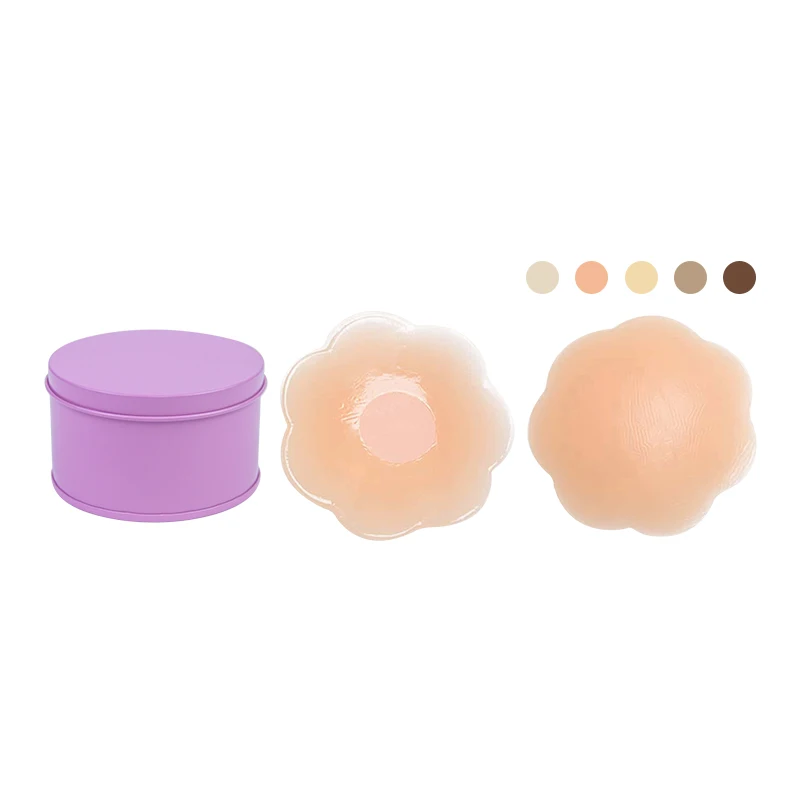 INVISFEEL high-quality reusable 6.5cm liquid silicone nipple cover breathable medical grade custom nipple cover