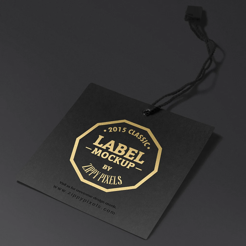 Cheap Price Custom Design Logo Printing Paper Garment Hangtag Labels Clothing Hang Tags With String