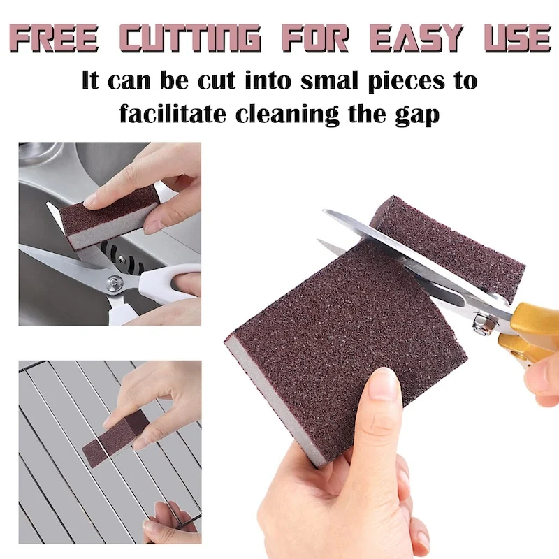 rust removal nano carborundum magic emery kitchen heavy duty scrub scouring magic eraser sponge