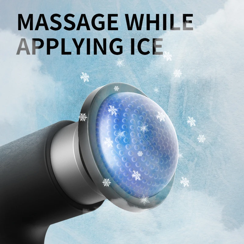 Mini Massage Gun  Heated And Cold Massage Fascial Gun Portable Professional Massage Gun with 10 Head