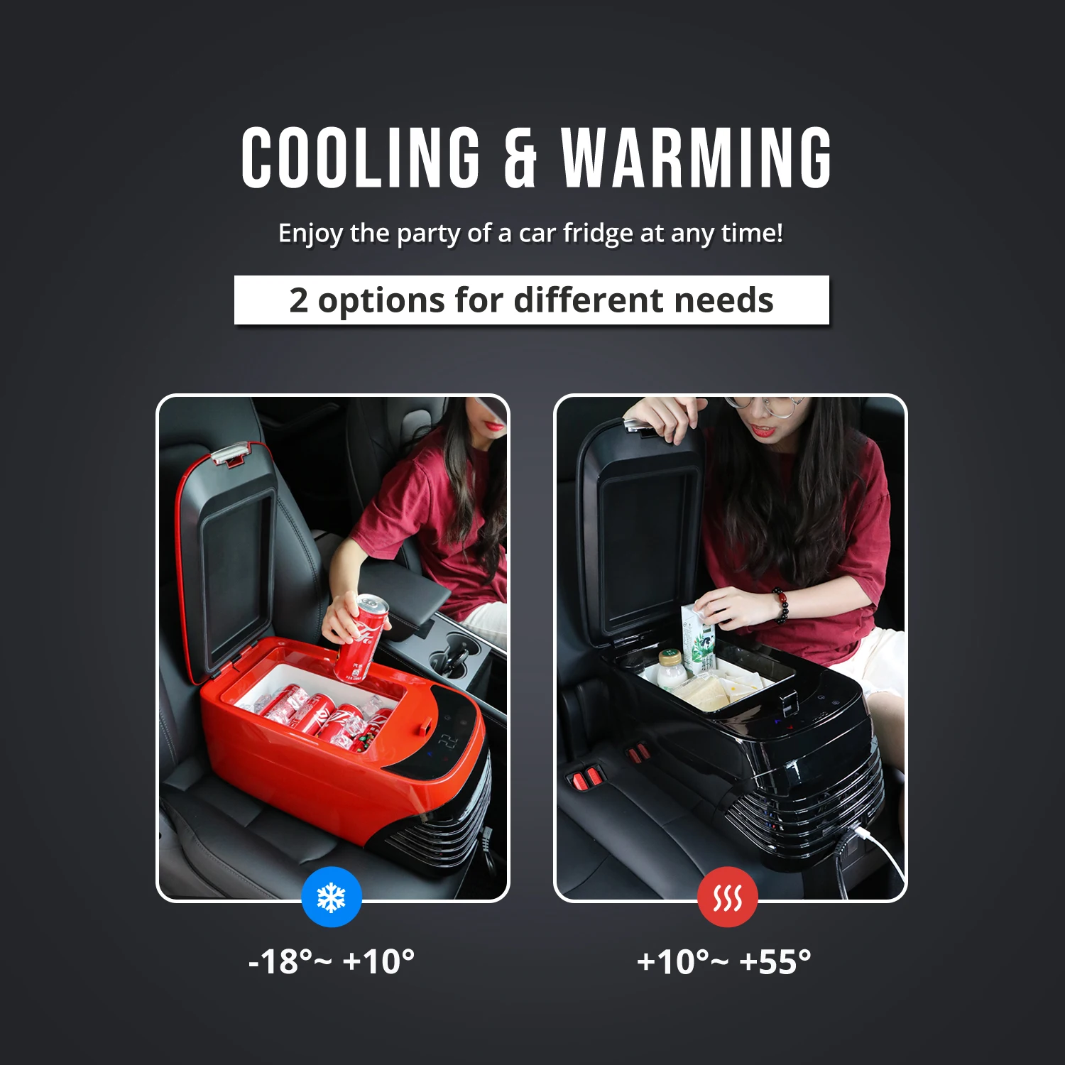 Colku Portable Camping Outdoor 8L OEM Compressor Car Freezer 12Volts Refrigerator Mini Fridge for Business Car