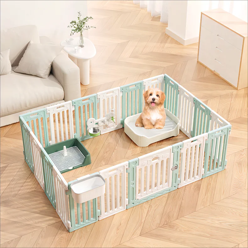 New designed pets playpen pet toilet bedroom 65cm animal enclosure fence dog and cat partition plastic playpen
