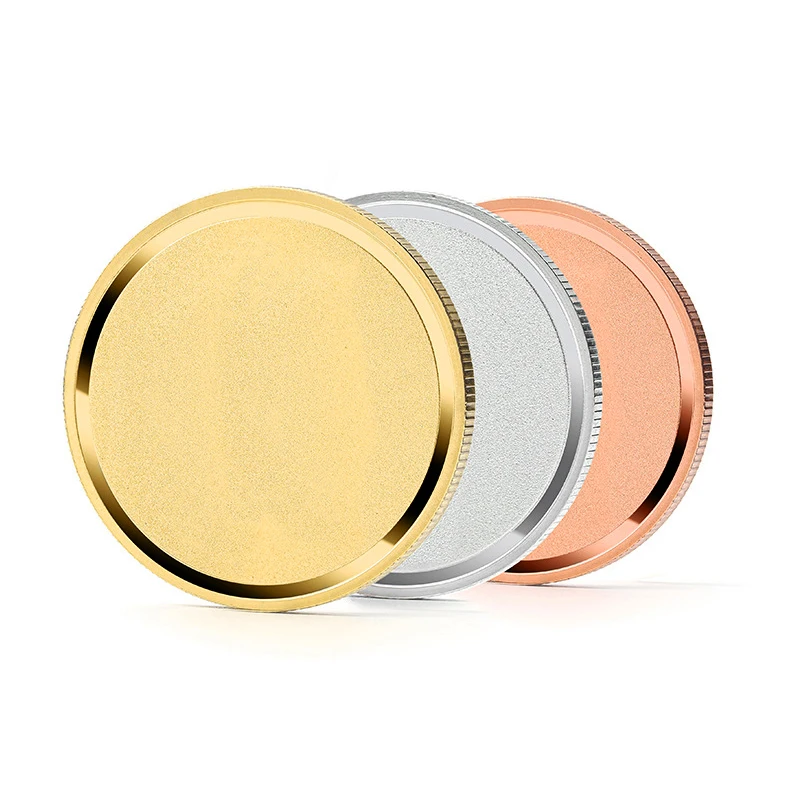 RENHUI Brass Blank Blanks Metal Crafts Custom Challenge Coins For Laser Engraving