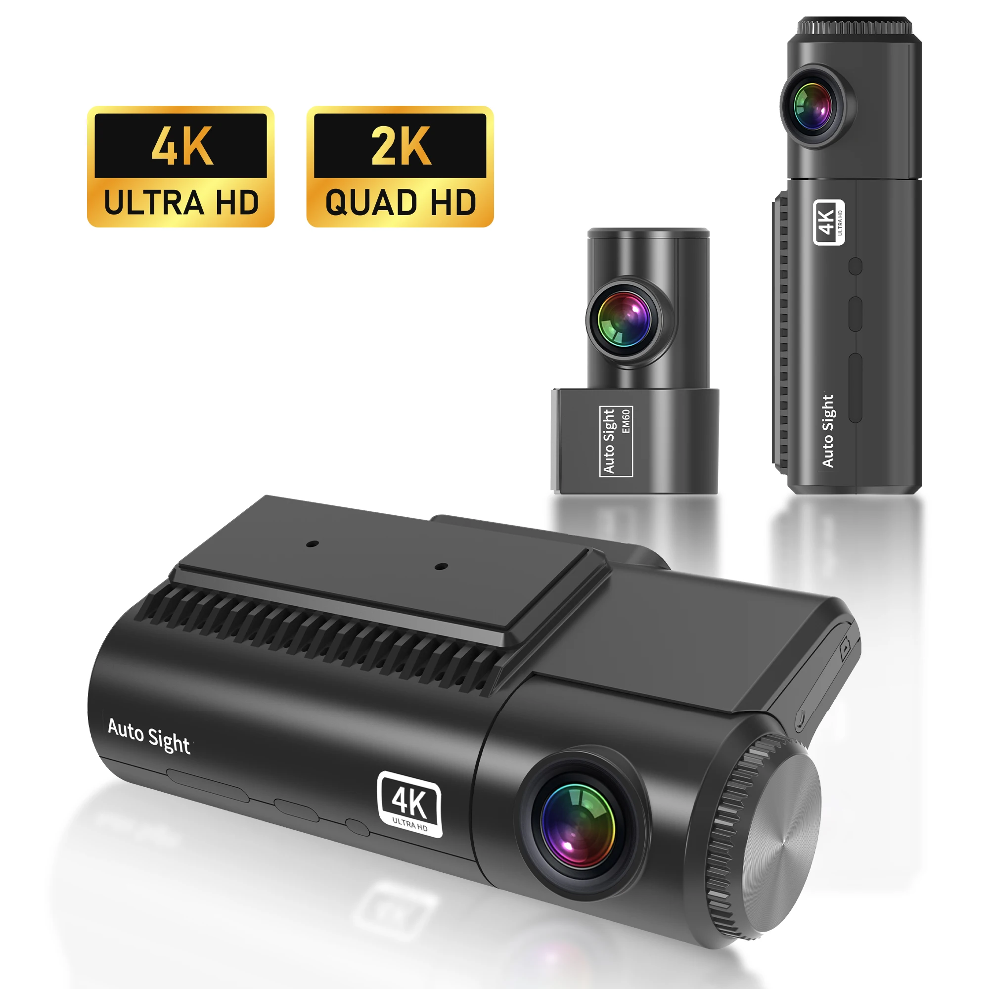 Auto Sight Ultra Vision 4K Dash Cam 4K Dash Camera Video Recorder 4K Car Camera Car SONY STARVIS 2 Dash Cam