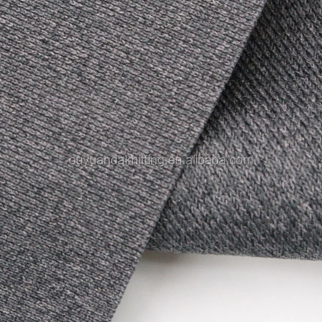 Warp Knitting DTY Polyester Two Tone Knit Fabric For Sport Suit/Gym Wear/Footwear