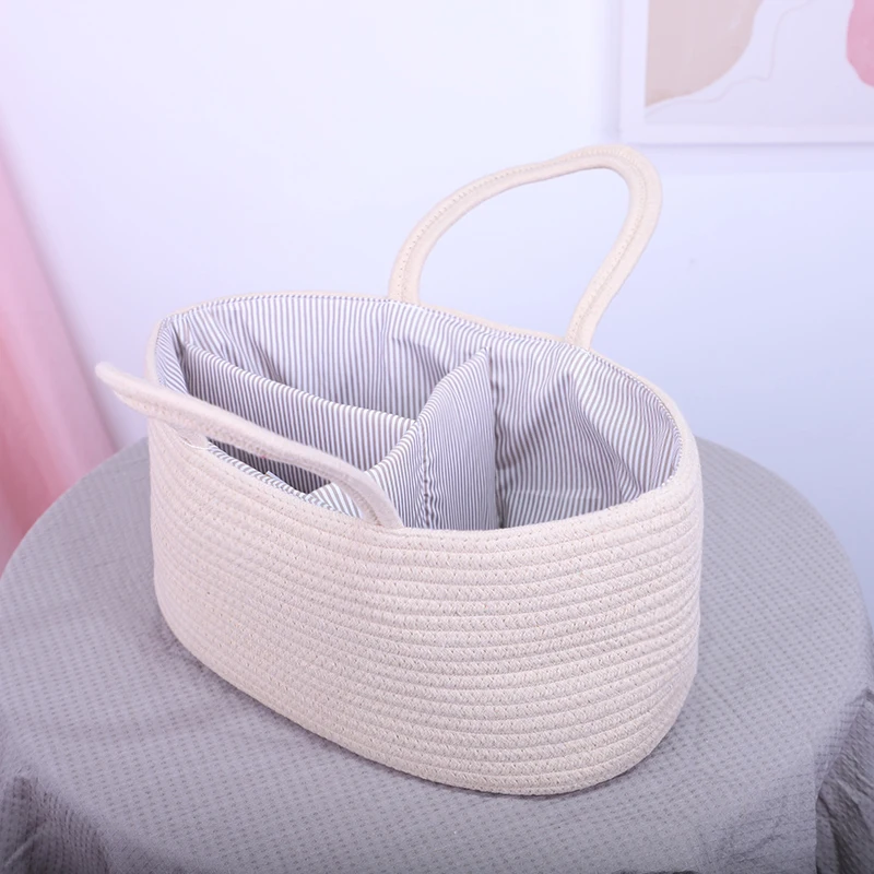 Felt baby nursery diaper caddy storage bag basket bins organizer toy kids storage basket with handle