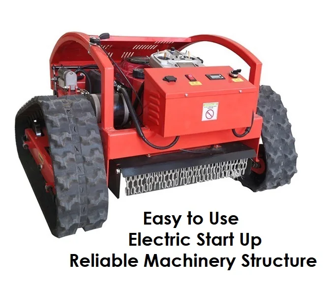 High Quality Heavy Duty 7.5 HP Electric Startup 550 Cutting Width Remote Controlled Gas Powered Lawn Mower