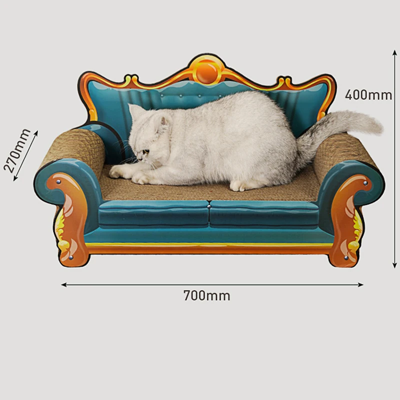 AliGan cat scratcher cardboard sofa shaped toy scratching board pad crumbs lounge bed vertical with textures wave corrugated pad