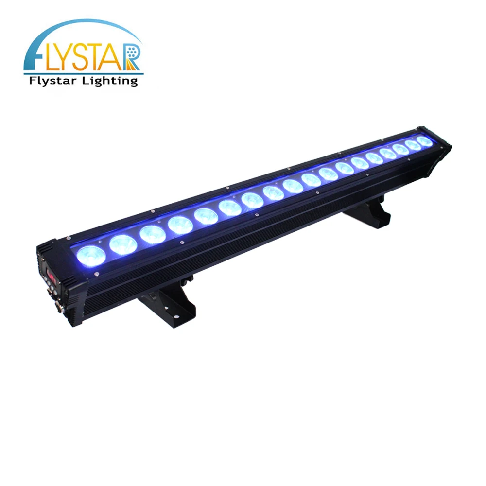 Flystar Waterproof IP65  18Pcs RGBW 4IN1 Outdoor  led Pixel Wall Washer Lights Led Bar Light
