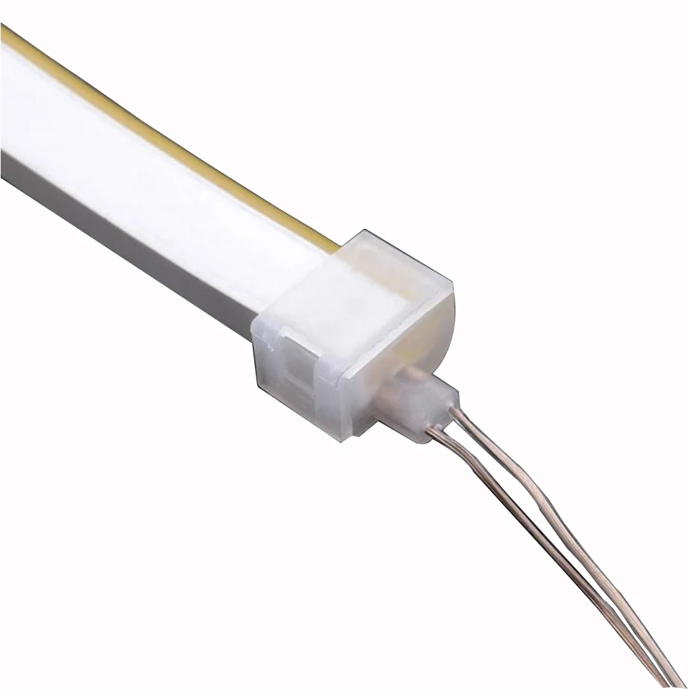 Hot sales 8mm Free Non- Welding  led neon strip light connector with Wire for 8x16mm silicone 12v led neon rope light