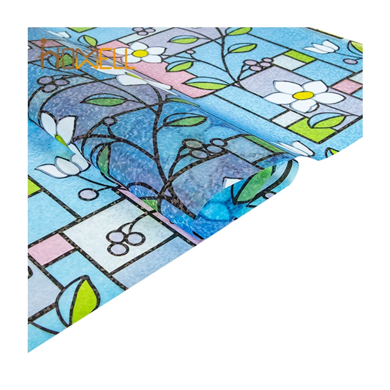 Цветная точечная 3d-пленка для окон из ПВХ с УФ-управлением дома и спальни