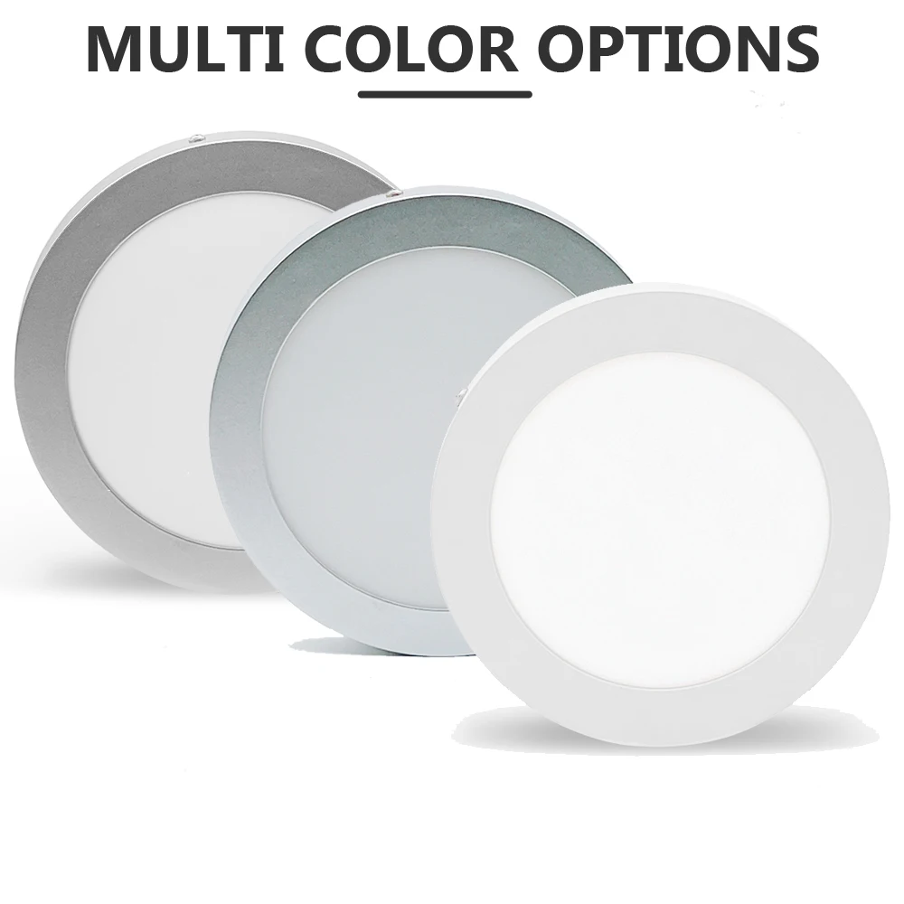 High quality indoor aluminum 3000k 4000k 6000k 18w circle round dimmable led ceiling panel light