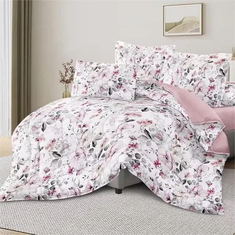 2024 Factory Wholesale print microfiber fabric roll polyester twill bedsheets fabric