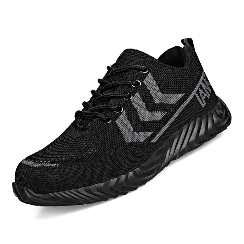 High Quality Cheap Work Sneakers Industrial Steel flying knit light weight casual nti puncture Safety Shoes