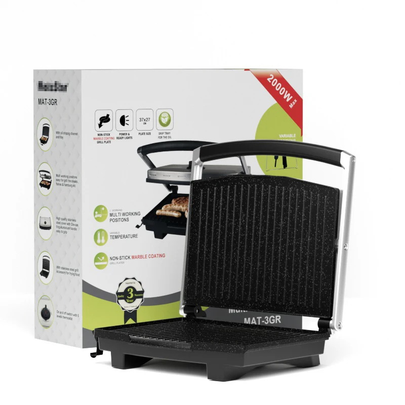 Factory Sell 3 in 1 Sandwich Panini Grill Plate Electric Contact Grill