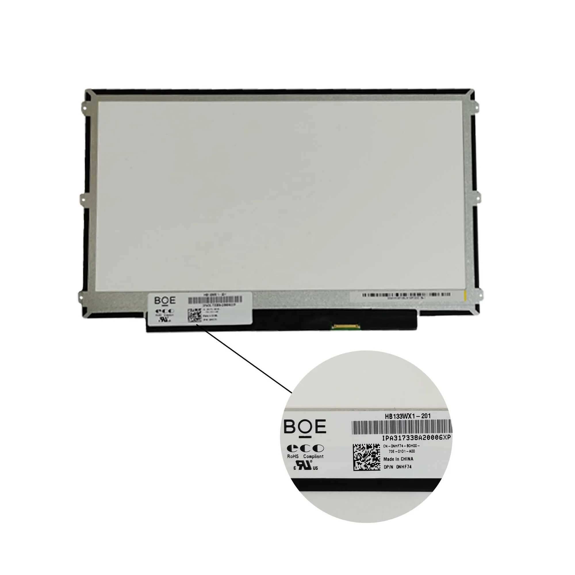 BOE hot sale 13.3 inch laptop screen HB133WX1-201 lcd monitors 1366(RGB)x768 lcd displays module tft lcd