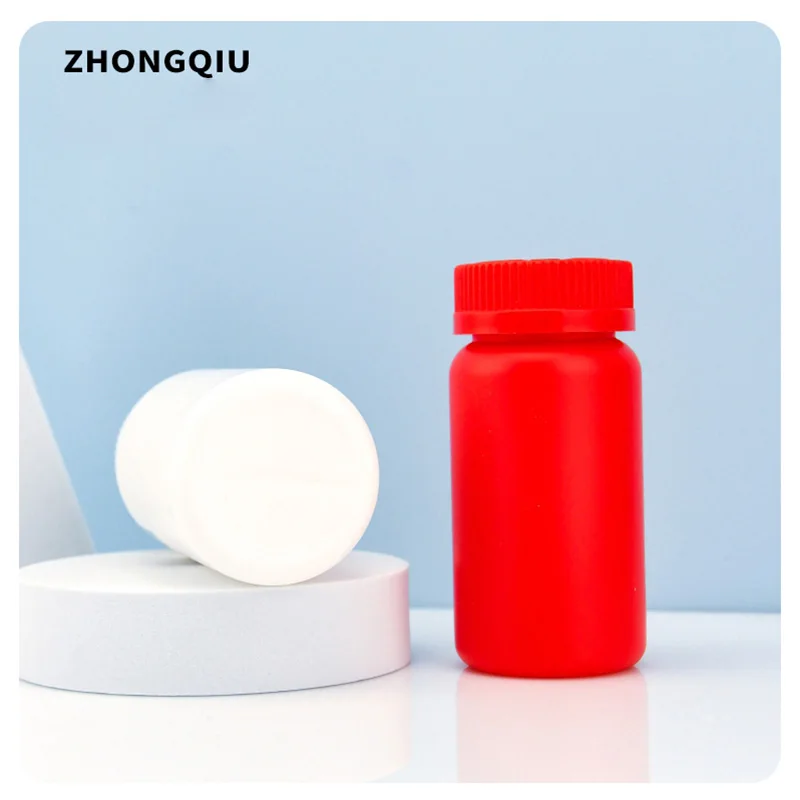 Высокоплотная белая круглая фармацевтическая бутылка из полиэтилена высокой плотности специализированный пластиковый контейнер фармацевтического качества