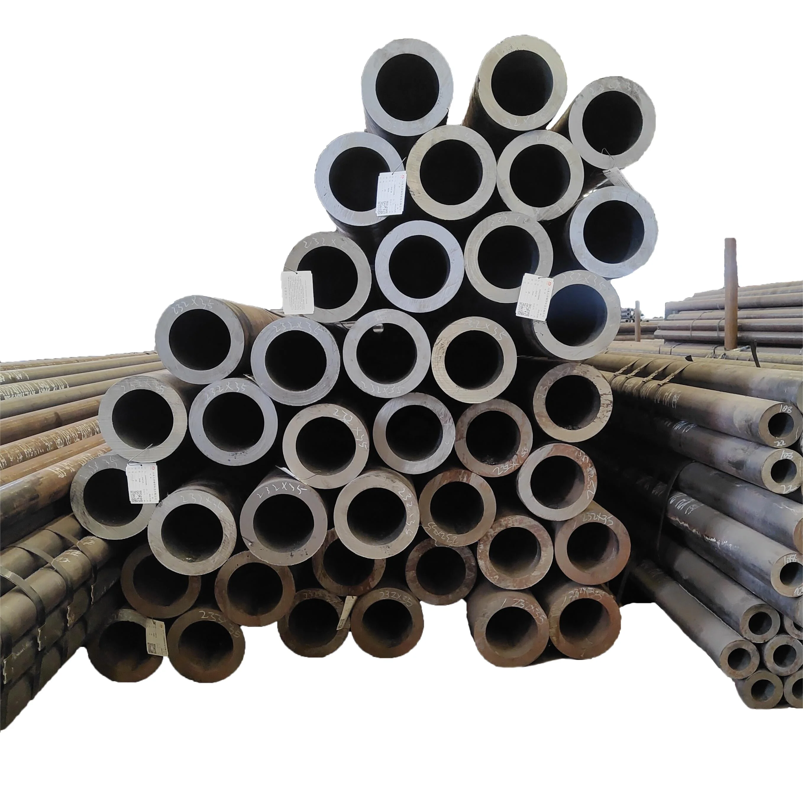 Factory Supply API 5L ASTM A106 A53 Grade B Sch40 Oil and Gas Pipeline Hot Rolled Carbon Steel Pipe Black Iron Round Seamless St