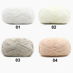 High Quality Wholesale Multi Color 8ply 50g 100g Ball Soft Worsted 100% Pure Cotton Yarn for Baby Hand Knitting Crochet Yarns