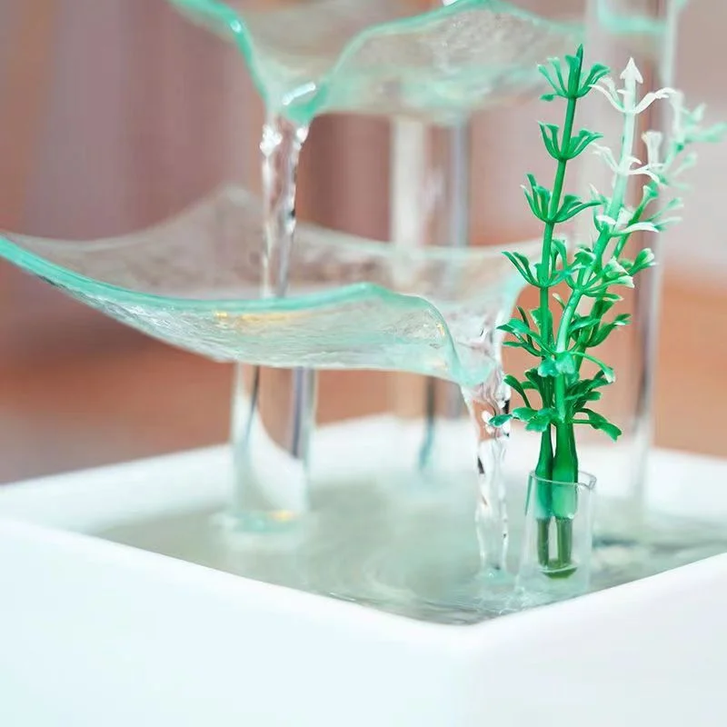 Water Fountain for decoration indoor semi-manual running waterfall fountain modern living room office desktop tabletop