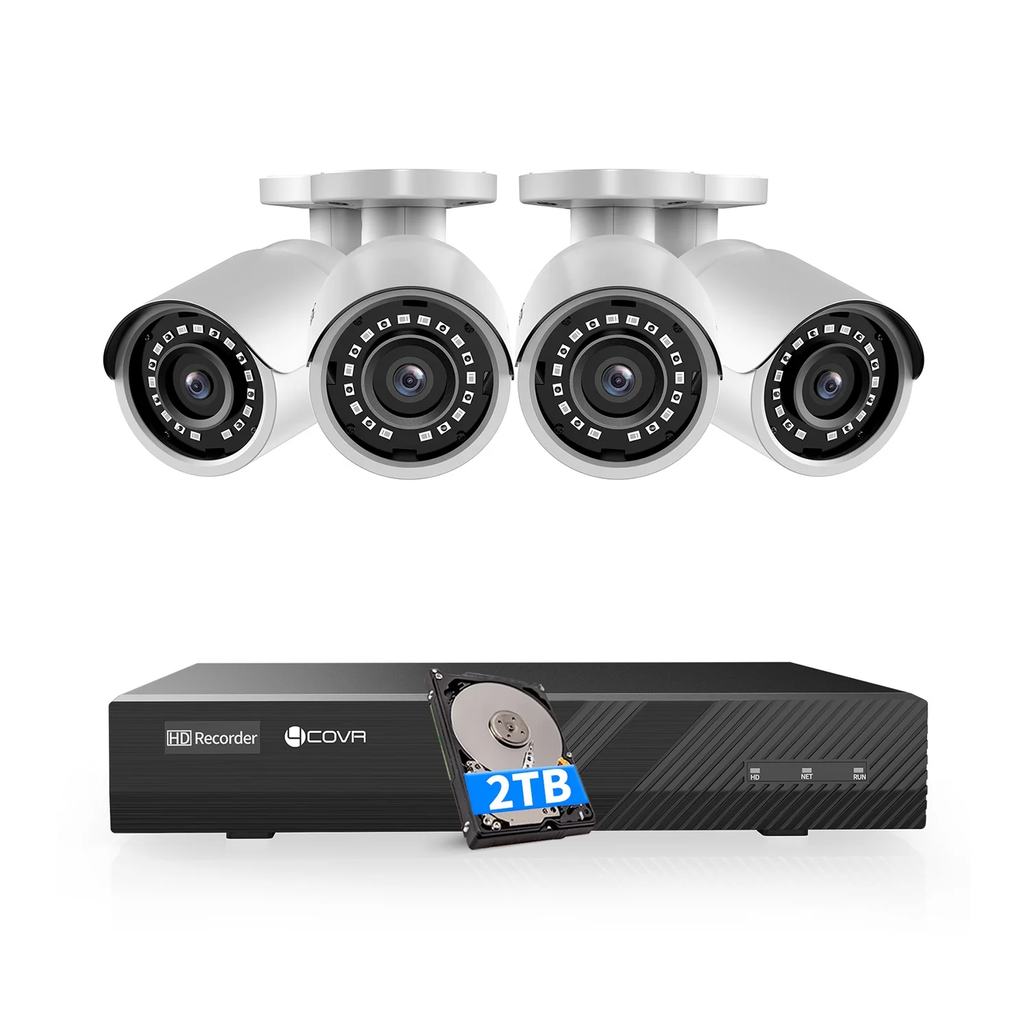 Камера ночного видения 8 каналов 4 шт.