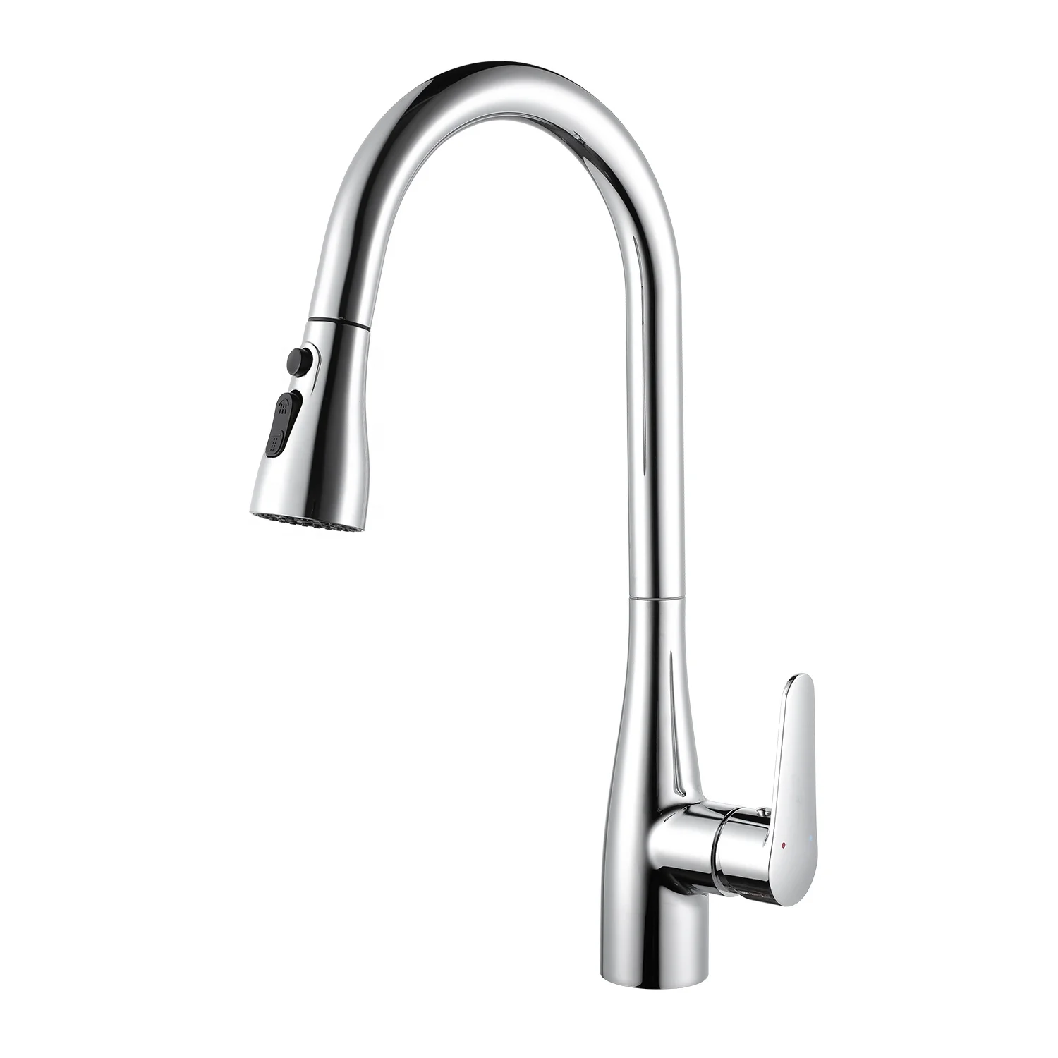 TB-4046 Tengbo Single Handle Pull Down Out Deck Mounted Hot and Cold Kitchen Sink Faucet Mixer Water Tap