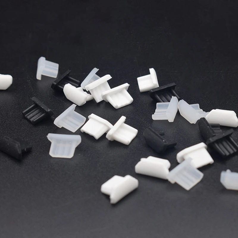 Силиконовый резиновый пылезащитный колпачок с микро-USB портом и индивидуальной упаковкой