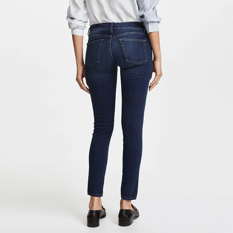 
High quality side panel maternity denim jeans for pregnant women 