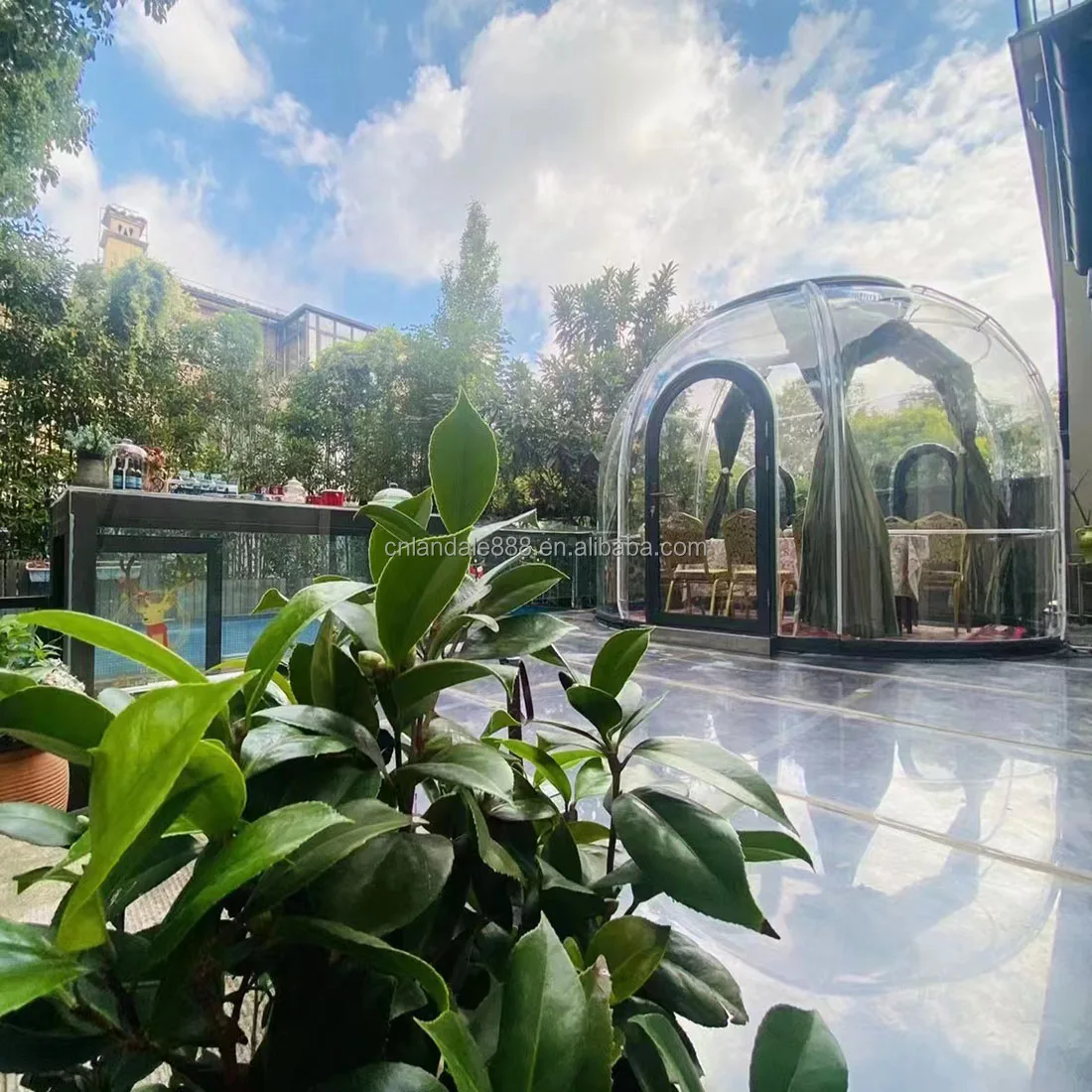 Pop clear polycarbonate star room Bubble House mobile tent