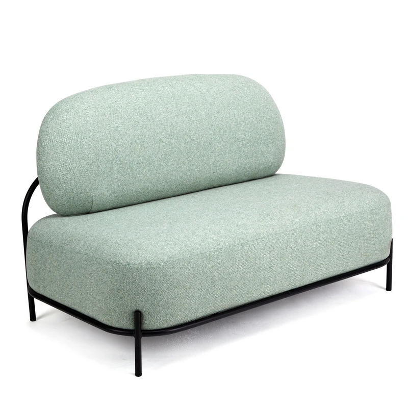 Nordic Simple Style Sofa Tubular Armchair Living Room Furniture Design Blue Child Sofa for Sale Home Furniture Steel Modern