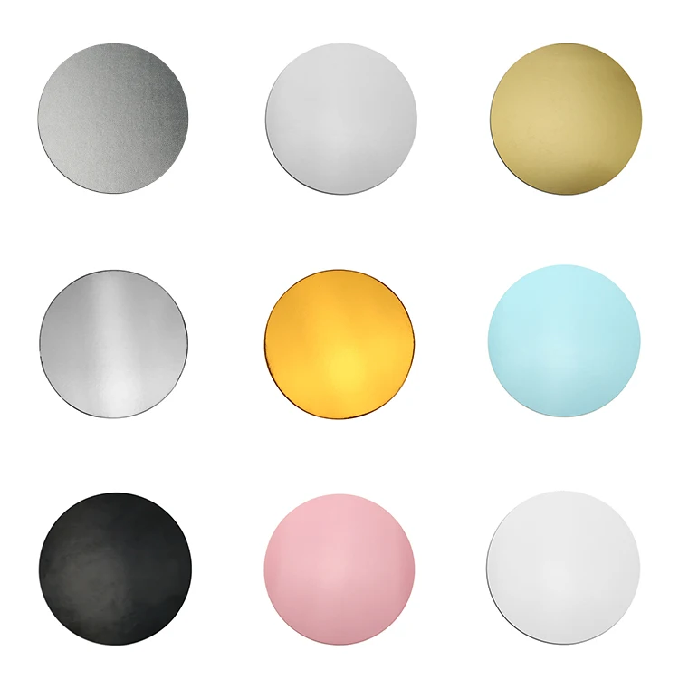 Под заказ оптовая продажа многоразмерные бумажные подставки для десертов муссов бумажный поднос торта из золотой фольги