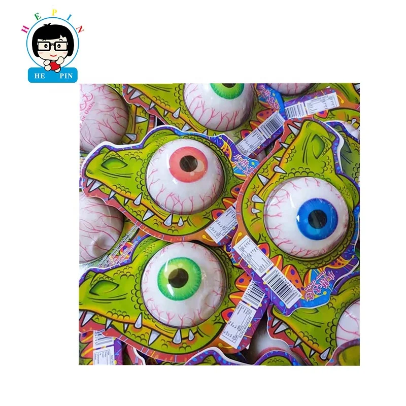 Custom Crocodile Eyeball Shape Juice Filled Gummy Candies
