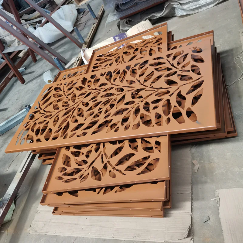 Индивидуальные декоративные экраны фасадные панели corten, ограждения для уличного использования, садовые наружные Внутренние ограждения для сада