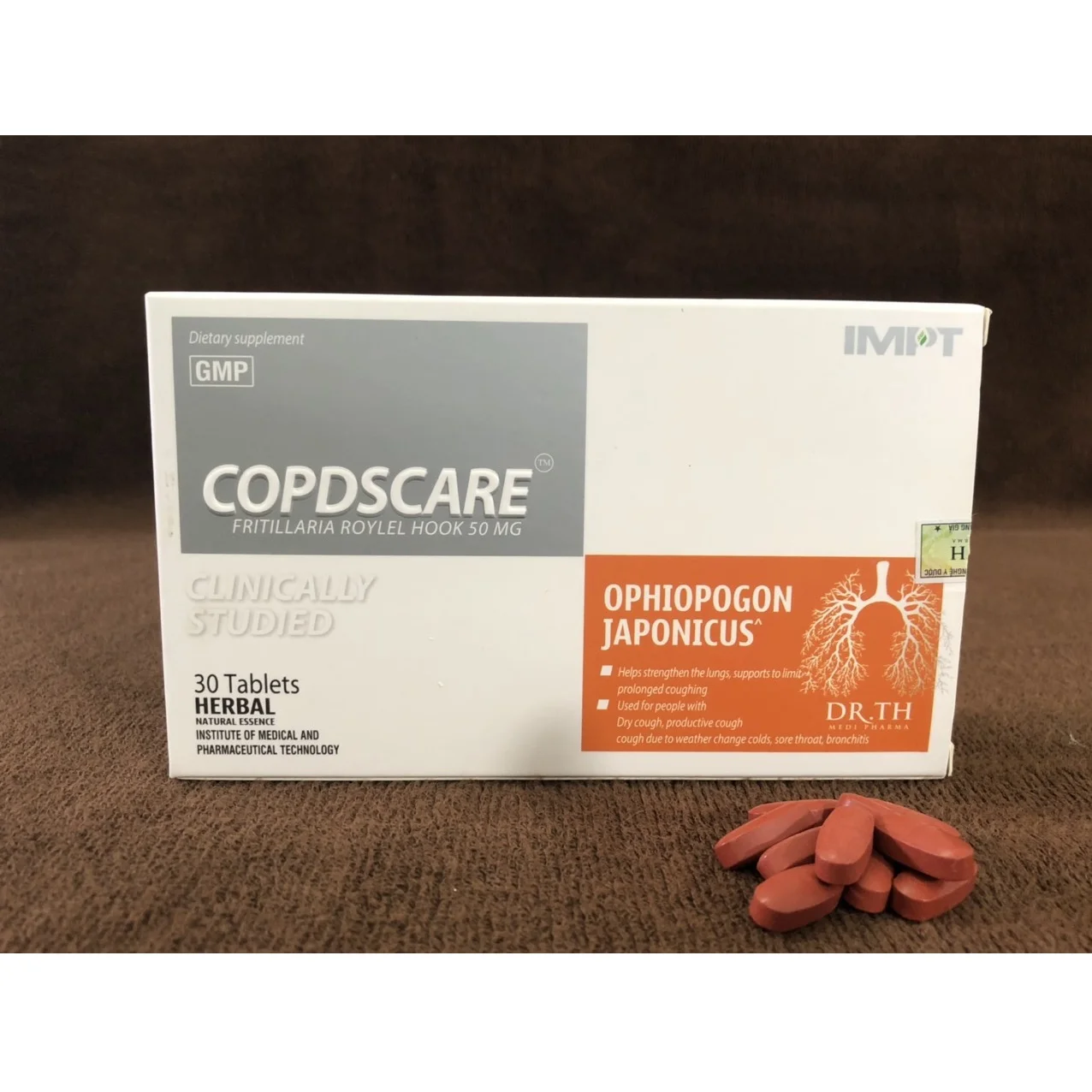 Supporting Cough Relieving Symptoms Natural Herbs Smoking Harm Reducing Copdscare Lung Function Health Care Product