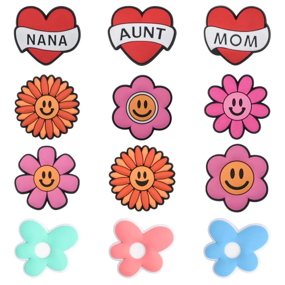 Wholesale hot classic Men women singers eyes animals flowers for Christmas and New Year clog shoe charms