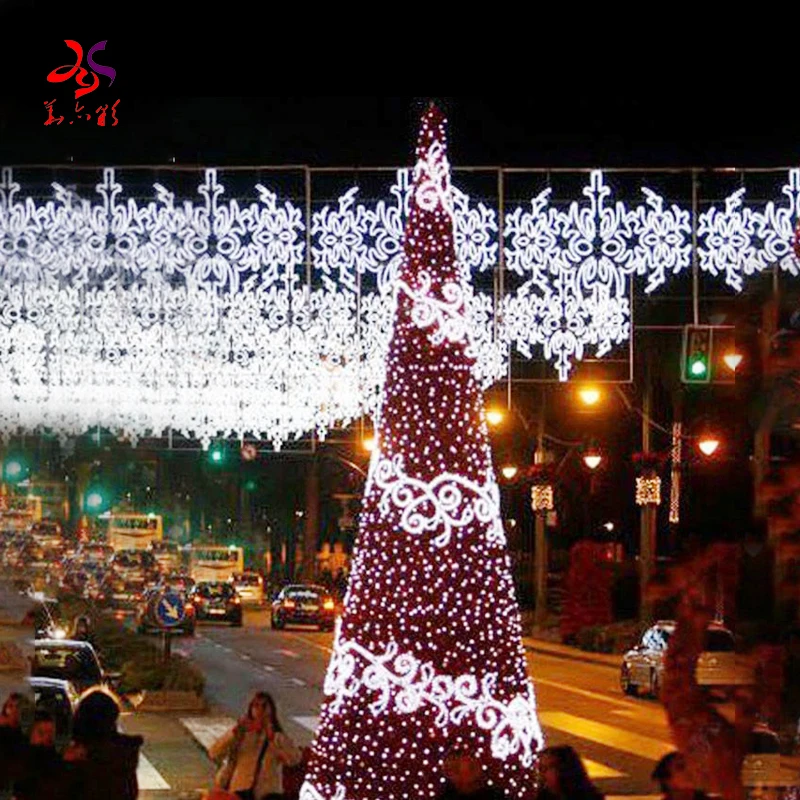 2024 New Year Large Decoration Christmas Tree Giant Outdoor 20Ft 30Ft 40Ft 50Ft Customizable Christmas Tree
