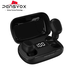 2023 New MX L21 PRO Battery Display Headphone Earplugs Earbuds Earphones With Wireless Microphone For Mobile Iron Earphones