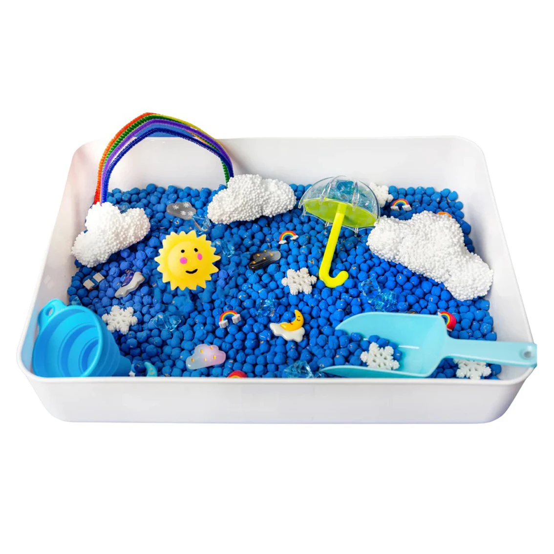 Toddler Pretend Play Air Dry Clay Weather Sensory Bin Theme Natural Weather Modeling Clay DIY Baby for Children