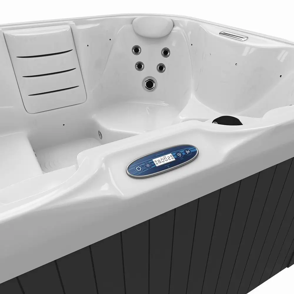 Relax in stock cheap price big size garden luxury hot tub spa bath outdoor whirlpool hot tub for 4 person