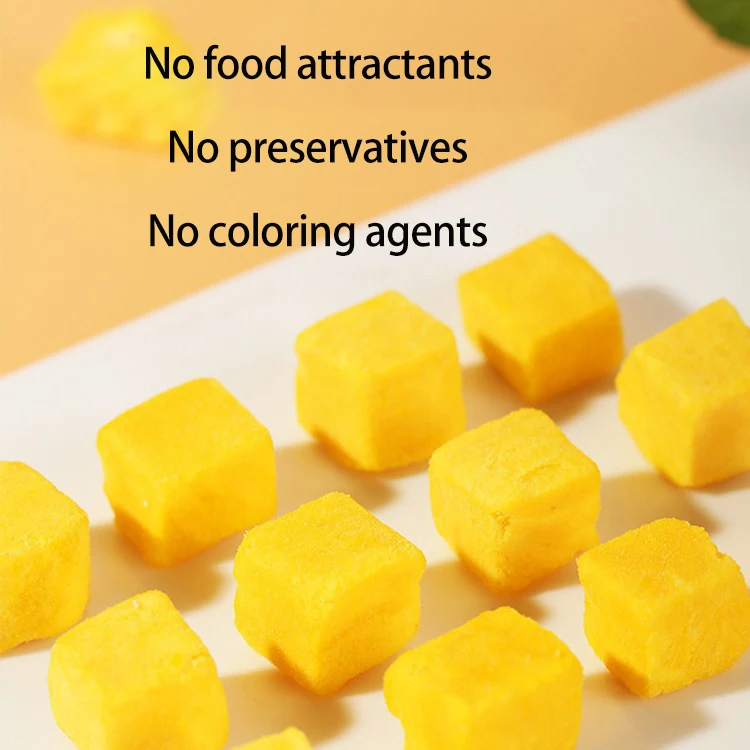 Wholesale Bulk Pet Freeze-Dried Cat Snack Chicken Breast Meat Duck Beef Quail Pure Meat Raw Bone Meat