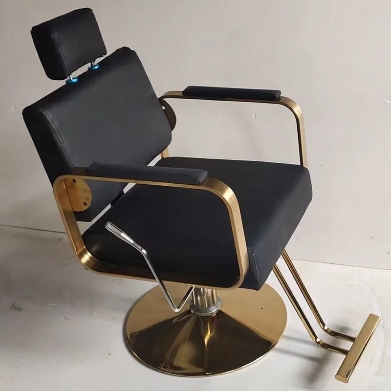 Barber shop chair factory direct sale hair salon special rotating lifting hair cutting chair stainless steel hairdressing chair