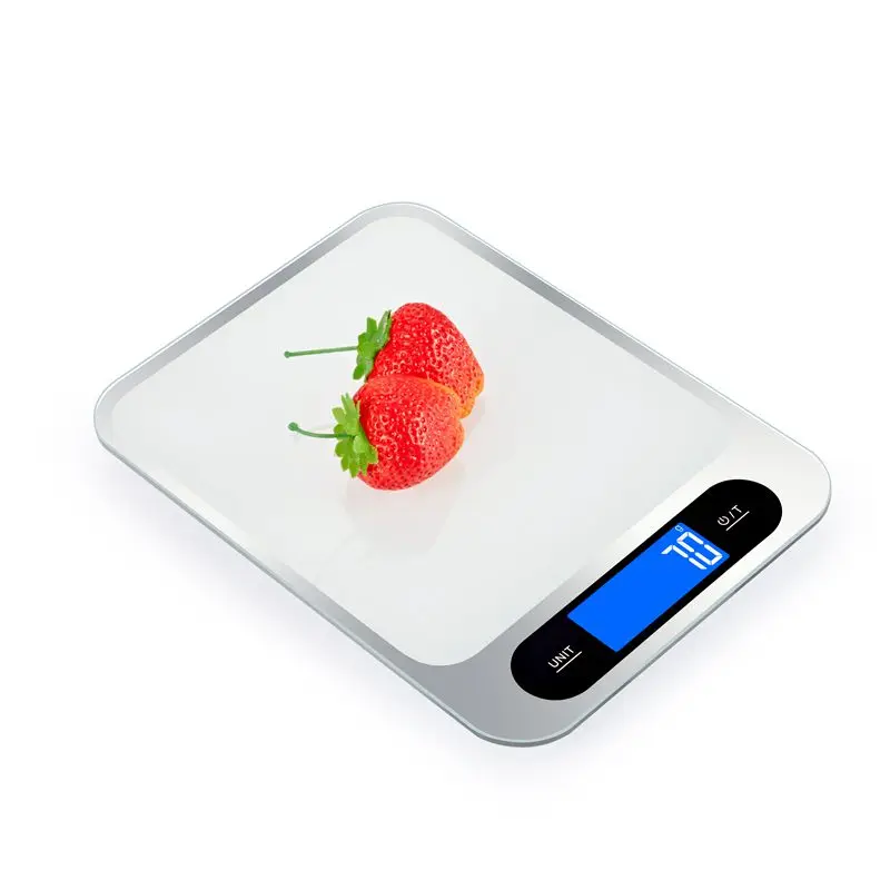 Fashion electronic usb High Accurate Touch Key Digital Food Scale Tempered kitchen glass scale
