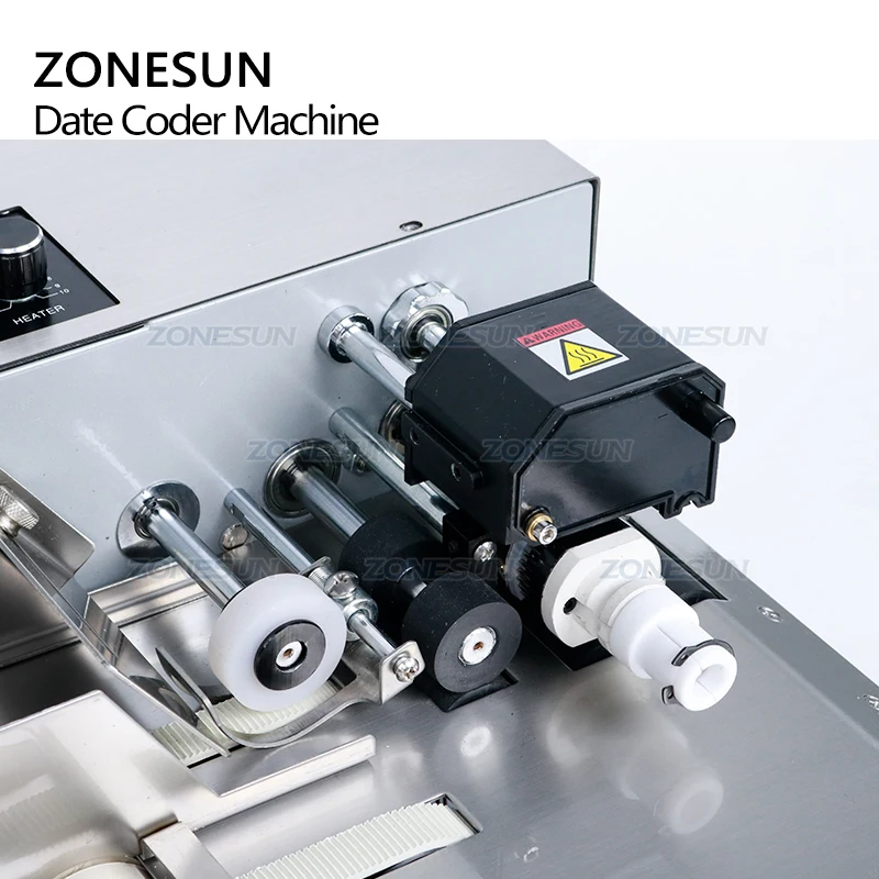 ZONESUN 3-30CM MY-380FW Produce Solid Dry Ink Roll Coding Card Bag Continuous Date Printer